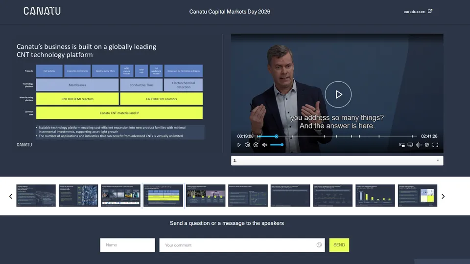 Canatu Capital Markets Day